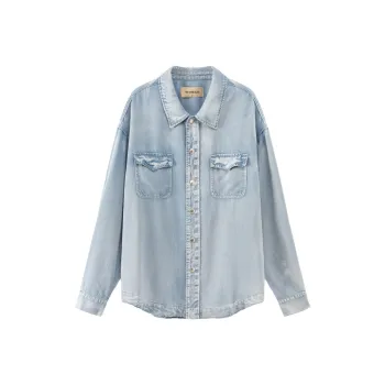 NO ONE ELSE Shirt Unisex Light Denim Blue