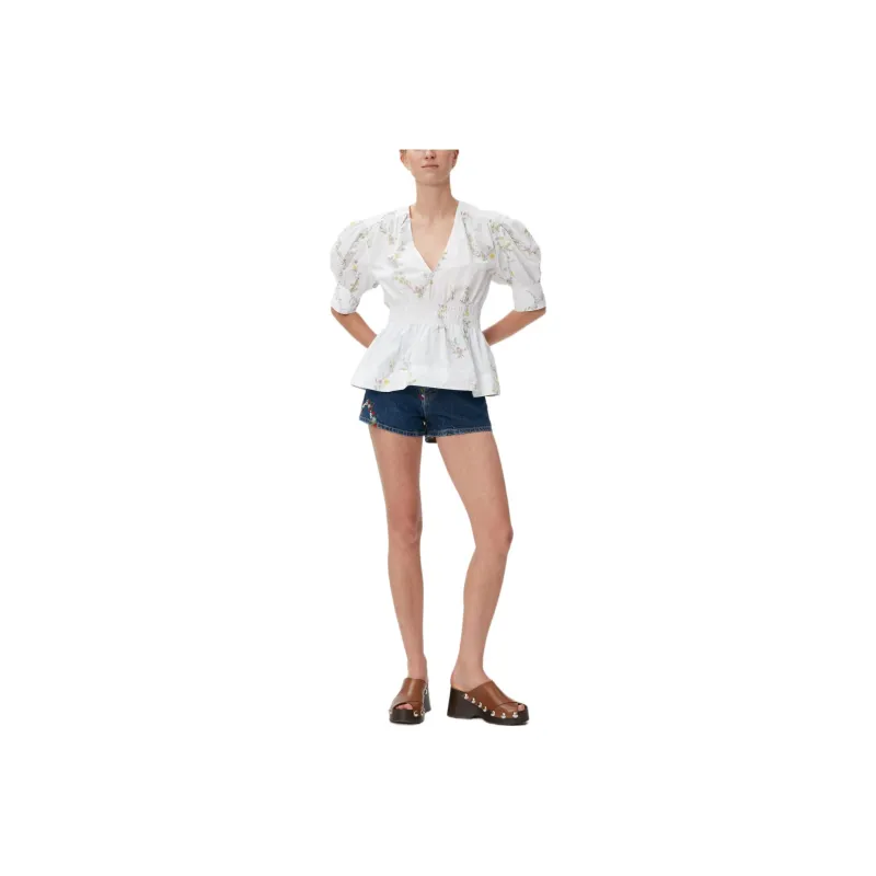 GANNI Shirts Women's White-0