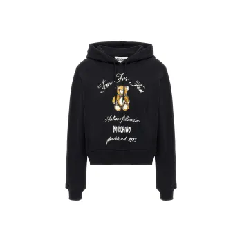 MOSCHINO Antica Pellicceria Cropped Hoodie