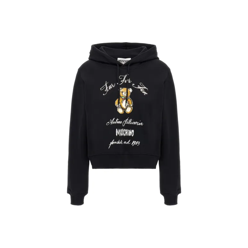 MOSCHINO Antica Pellicceria Cropped Hoodie-0