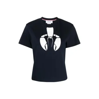 THOM BROWNE T-Shirts Women's Marine Blue