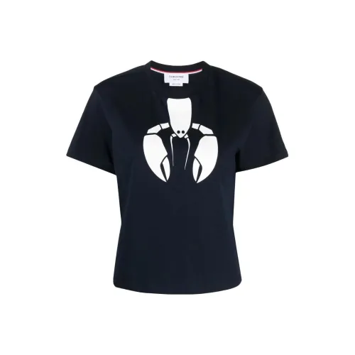 THOM BROWNE T-Shirts Women's Marine Blue