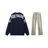 Navy Blue Sweatshirt+Yellow Mud Jeans