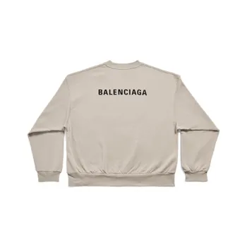 Balenciaga SS23 Drop Shoulder Sleeve T Shirt Women's Gray Loose Fit