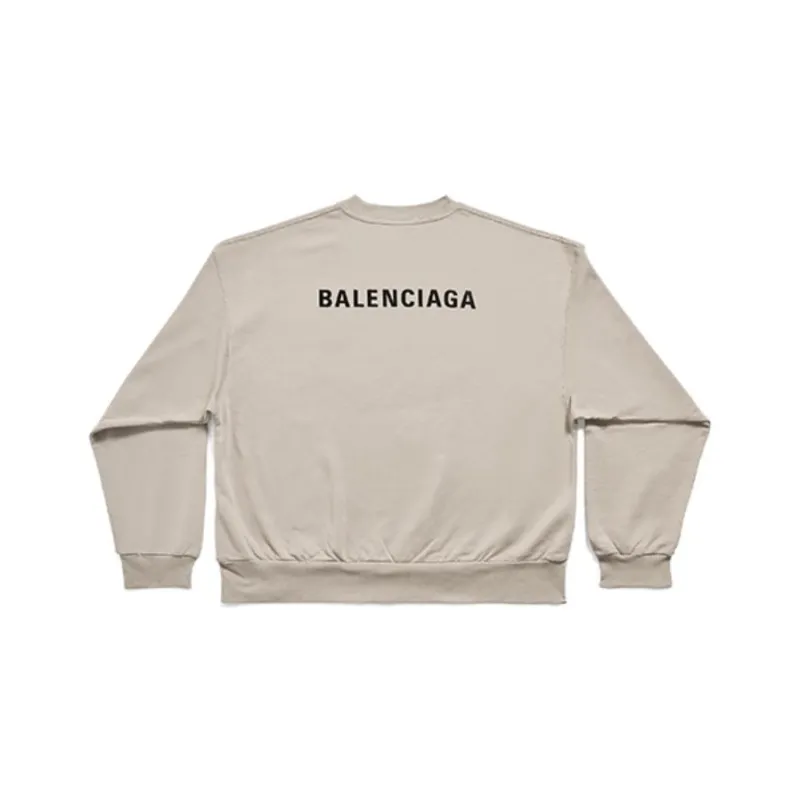 Balenciaga SS23 Drop Shoulder Sleeve T Shirt Women's Gray Loose Fit-0