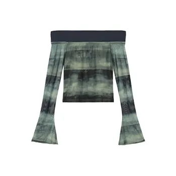 PAIN OR PLEASURE Spring And Summer Regular T Shirt Women's Green