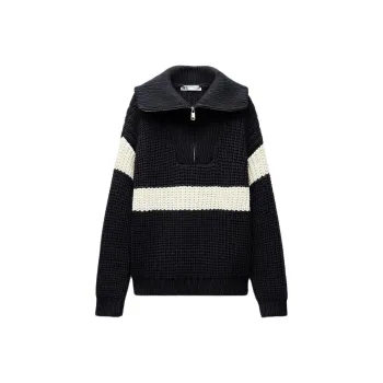 ZARA Sweater Women's Sea Blue/Nude