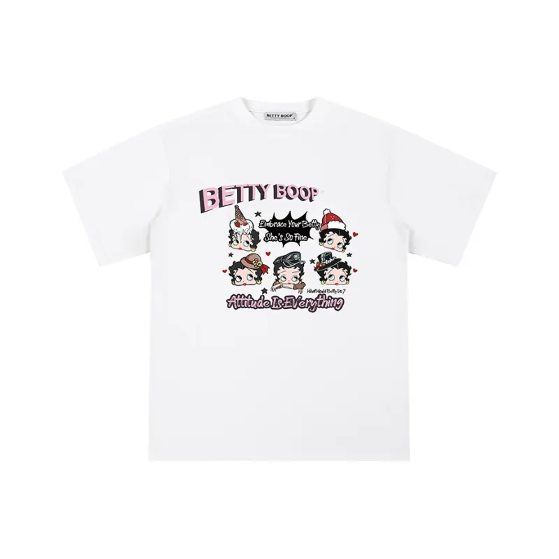BETTY BOOP T Shirt Women's White-0