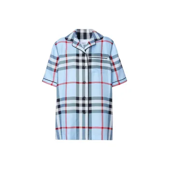 Burberry Shirt Women's Light Blue