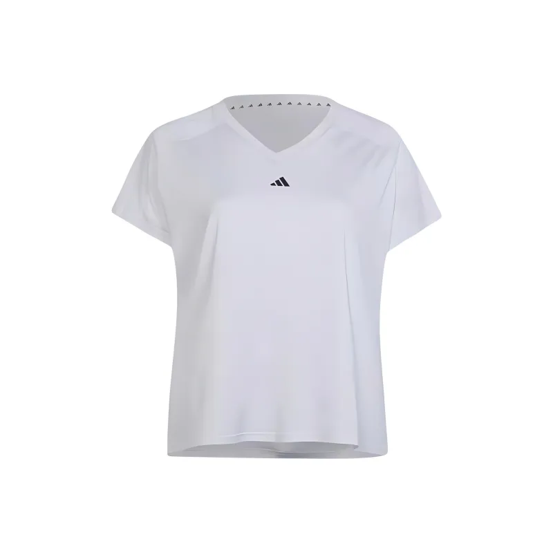 Adidas Free Shipping With AdiClub Aeroready Train Essentials Minimal Branding V Neck Tee Plus Size-0