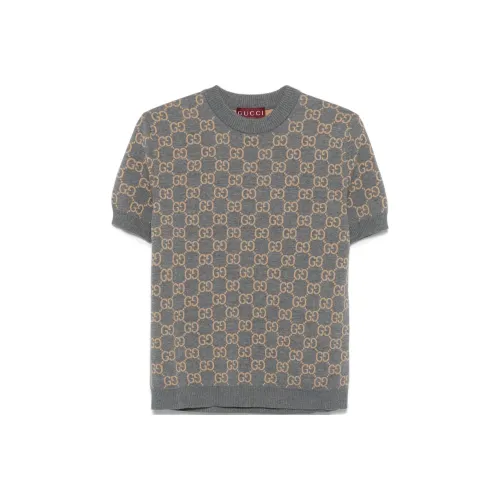 GUCCI Monogrammed Intarsia Short Sleeved Jumper
