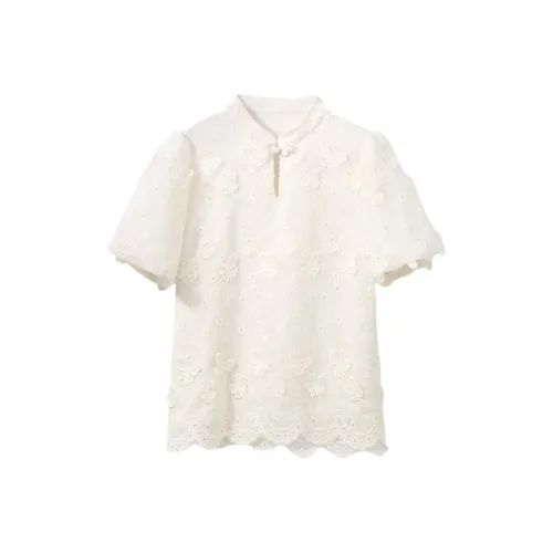 Small grains 아이보리 여성 셔츠