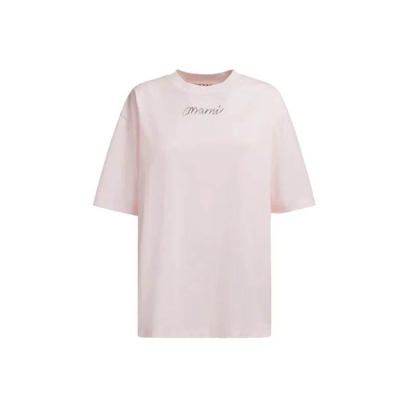 MARNI Logo Printed Oversized T Shirt-0