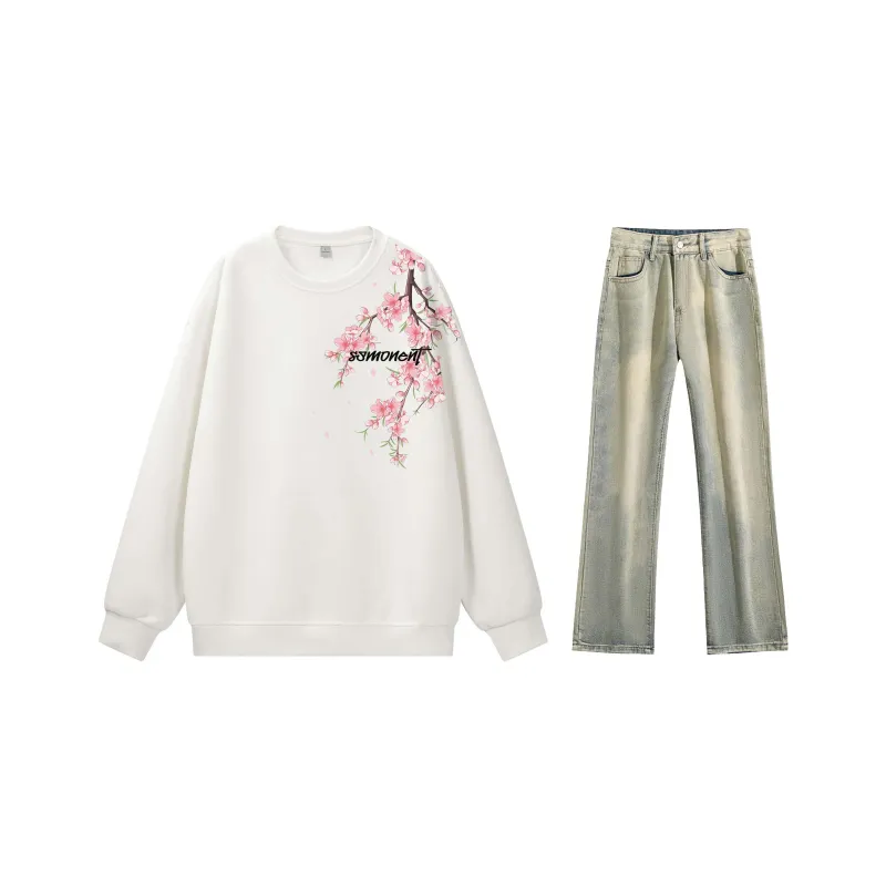 SUNSETMONENT Sweatshirt Set Unisex-24