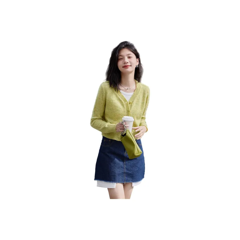 Demana Sweater Women's Light Yellow Green-0
