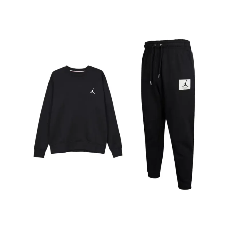 JORDAN Logo-Embroidered Crewneck Sweatshirt-0