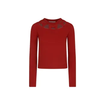 Valentino Bow-Ties Detailed Crewneck Knit Jumper