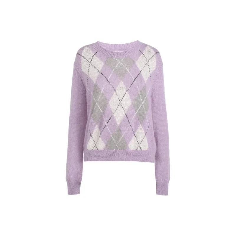 Ochirly Sweaters Women's Purple-0