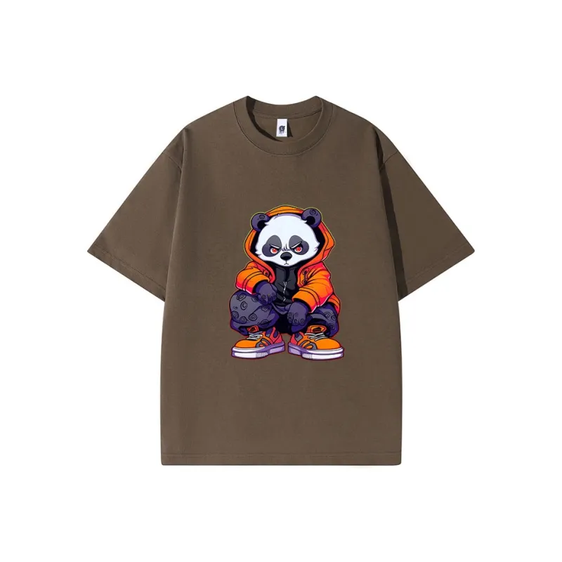 PANDA BASE Short Sleeved T Shirts Women's-12