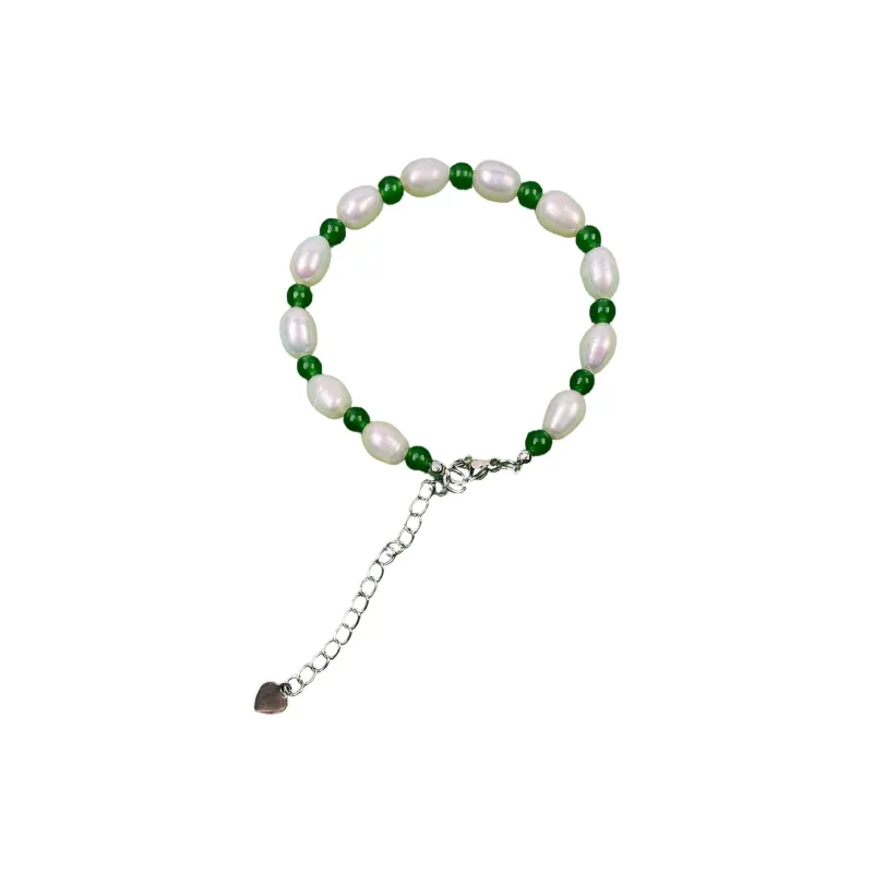 Taste The Color Natural Chalcedony Bracelets Women's-0