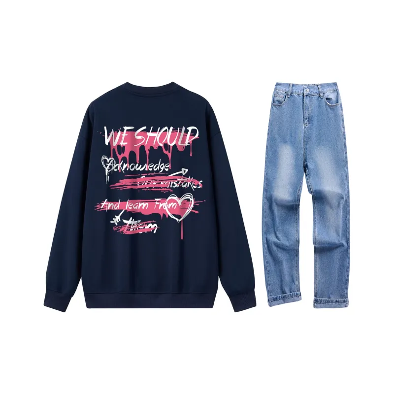 VniVerseVClub Sweatshirt Set Unisex-12