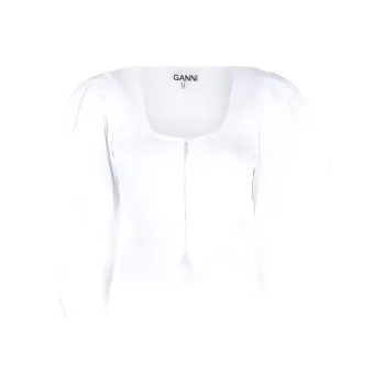 GANNI Shirts Women's White