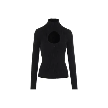 COURREGES Cut Out Straight Hem Jumper