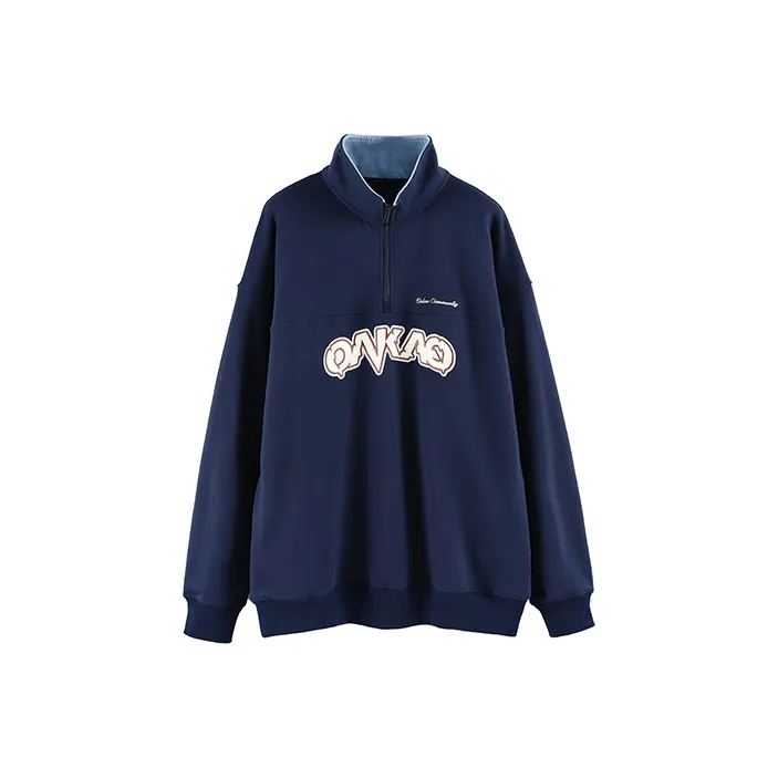 OAKAO Sweatshirts Unisex Navy Blue-0