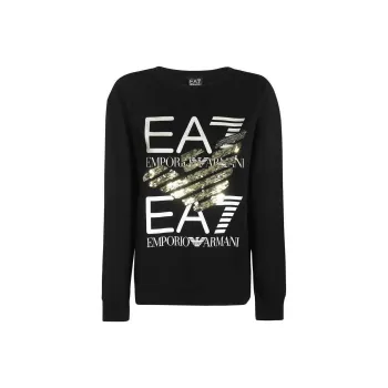 EMPORIO ARMANI EA7 SS23 T Shirt Women's Black