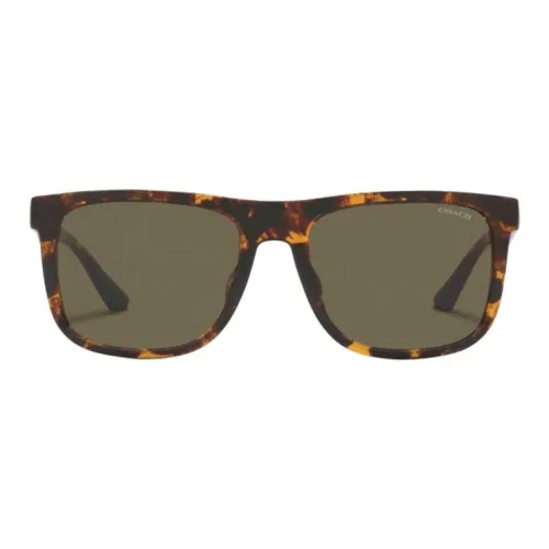 COACH Subject To Official Website Square Sunglasses Unisex Brown
