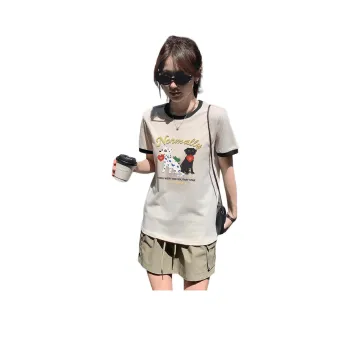 Tonlion T-Shirt Women's Milk White