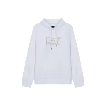 EMPORIO ARMANI Gold Embossed Logo Hoodie