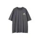 Dark Gray-Short-Sleeved-Green M (Small Logo)