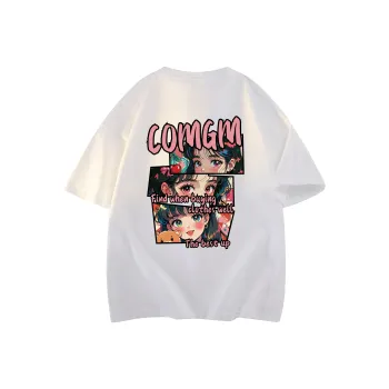 Caramella Drop Shoulder Sleeve T Shirt Unisex White