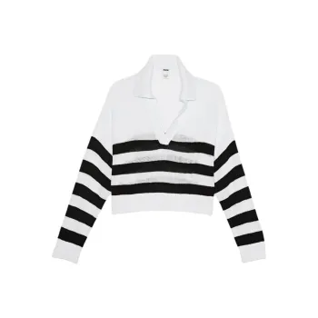 Victoria's Secret PINK Knitwear Women's Black White Stripes