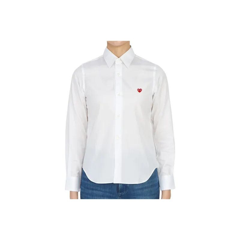 CDG Play Shirts Women's White-0