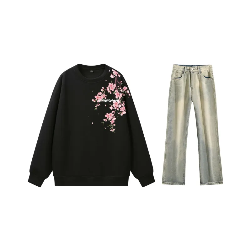 SUNSETMONENT Sweatshirt Set Unisex-18