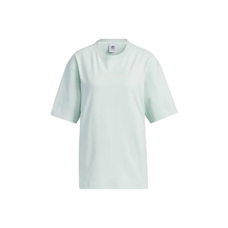 Adidas Originals Drop Shoulder Sleeve T Shirt Women's Symbol Green-0