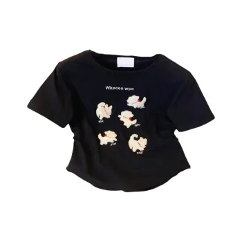 ABCMININ /T Shirt Women's Black