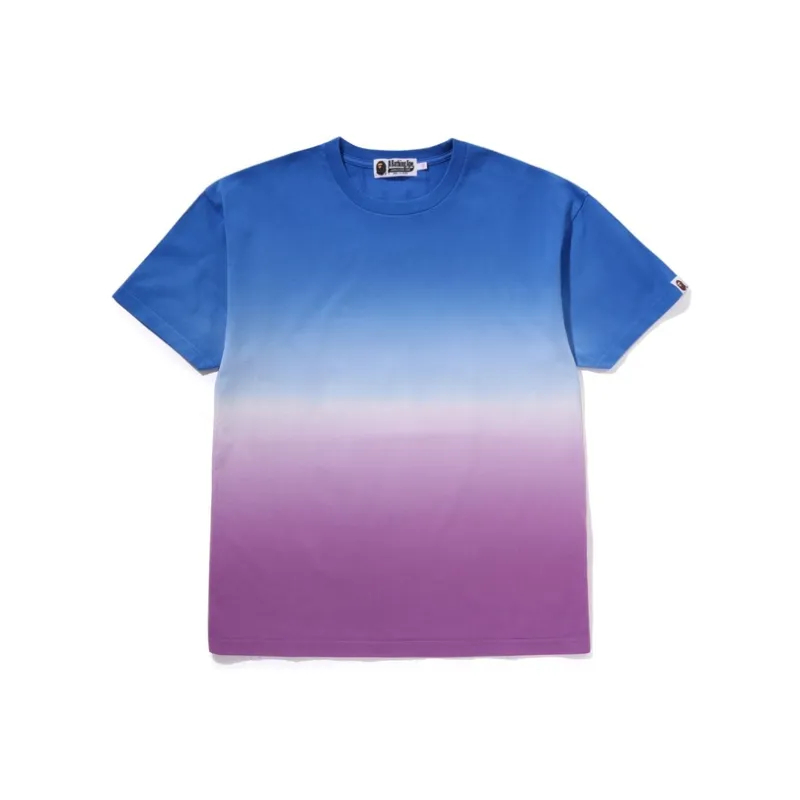 Bape Women's Gradation Big College Oversized Tee Blue-2