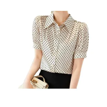 To The West Shirt Women's Beige Base Dot