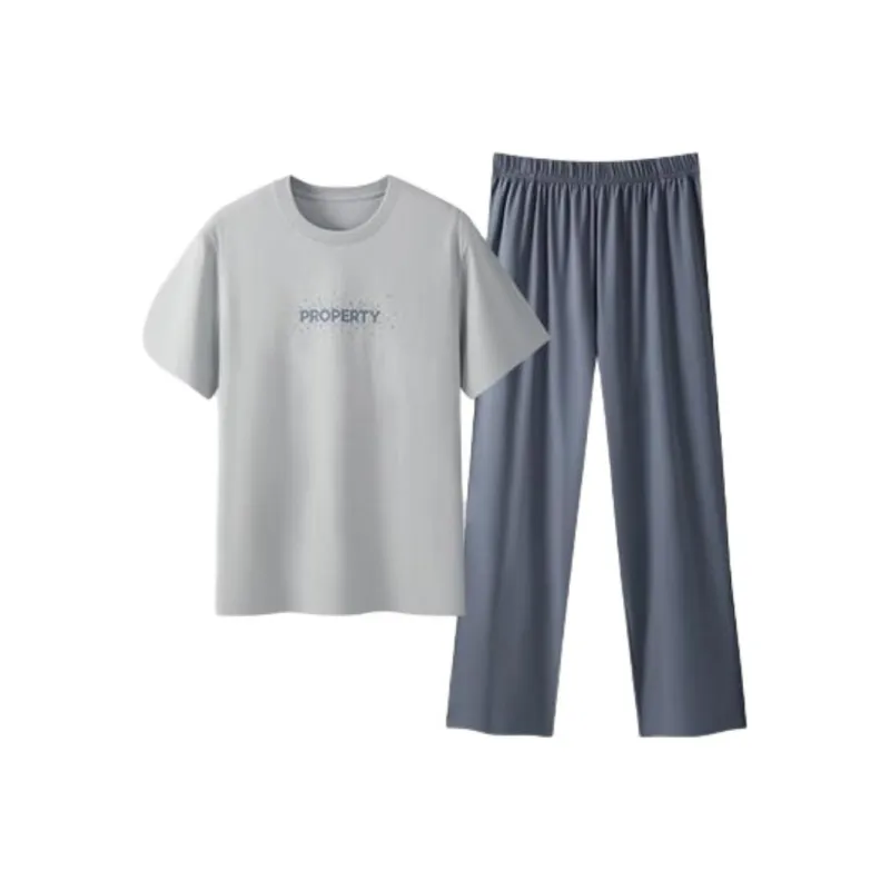 THREEGUN Pajama Set Men's Morning Asphalt Gray-0