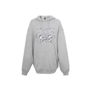 UPON PRO Hooded Loose Fit Sweatshirt Women's Gray