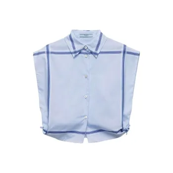 PRADA Check print Cropped Shirt