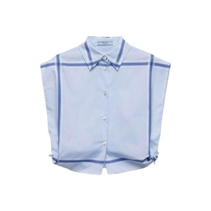PRADA Check print Cropped Shirt-0