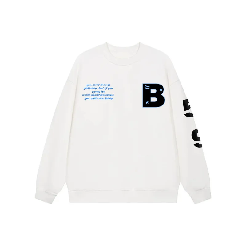 LESS BEARS Crew Neck Pullover Sweatshirt Unisex-3