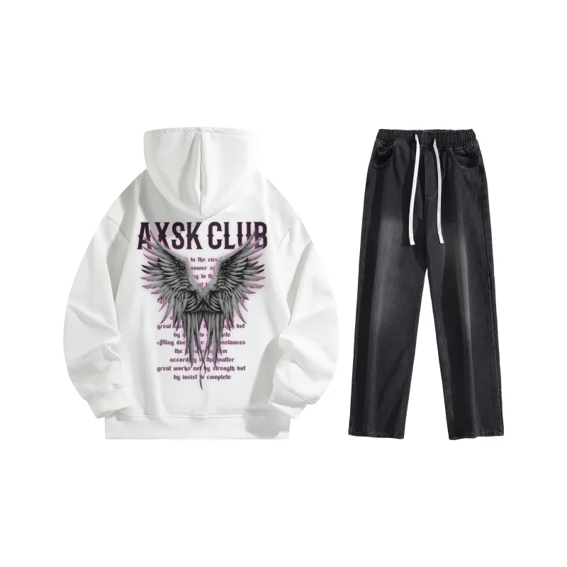 A.X.S.K Sweatshirt Sets Unisex-7