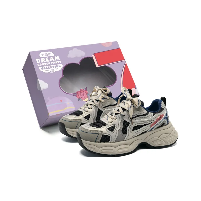 7 SEVFUN Wear resistant And Lightweight Low Top Chunky Sneakers Women's-0