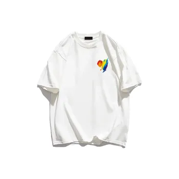 Cotton Shopping Drop Shoulder Sleeve T Shirt Women's