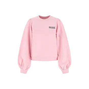 GANNI Software Isoli Puff Shoulder Sweatshirt 'Sweet Lilac'